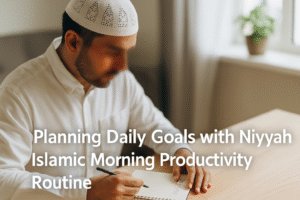 Discover a powerful Islamic morning routine for productivity — inspired by Qur’an and Sunnah to bring barakah, peace, and focus to your day.